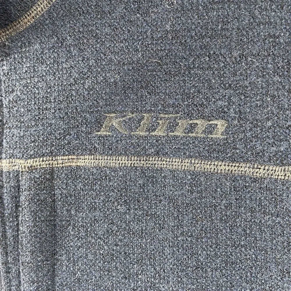 Klim Sweater men's Medium Quarter 1/4 Zip Bighorn Canyon Wool Fleece Pullover